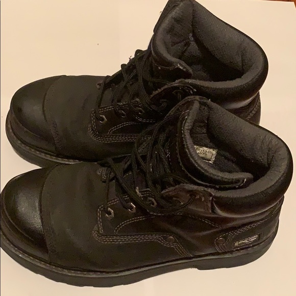 black timbs steel toe